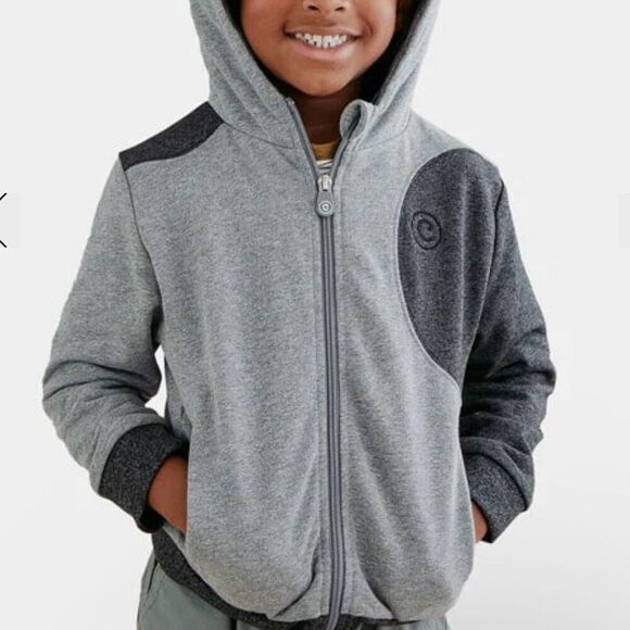Cubcoats “Pimm the Pup” 2 for 1 Zip up Hoodie & Plushie, Gray/Charcoal Size 2T - Picture 9 of 16